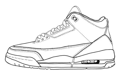 jordan shoe sketch